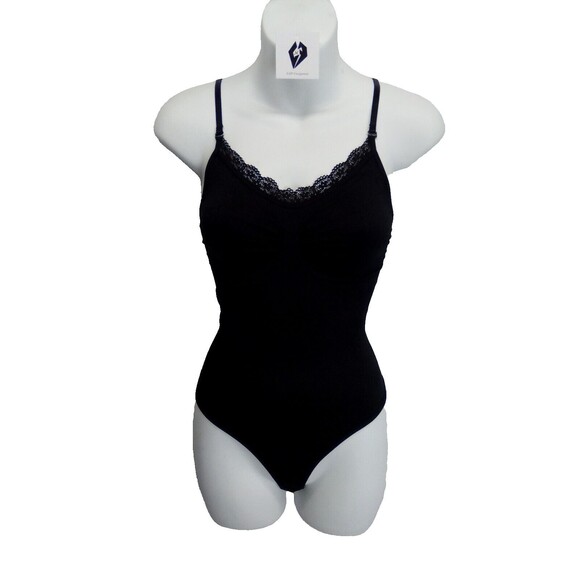 Miss Curvy Women's Shapeware Seamless Sculpting Bodysuit Black Size XXS/XS - Picture 1 of 10
